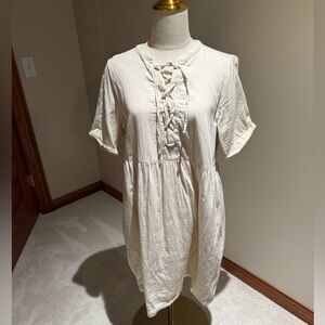 Old Navy Cream Mini Dress